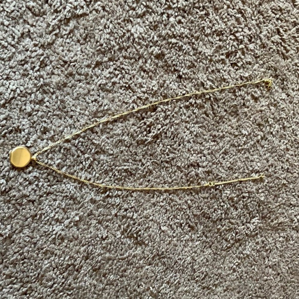 MADEWELL gold tone necklace.
